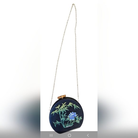 Collectif Tropical Tiki Lounge Cruiser Clutch Crossbody Vacation Purse in Black - Picture 2 of 16